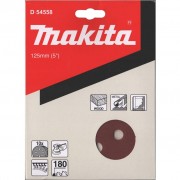 Makita D-54558 Диск шлифовальный 8 отверстий коричневый 125мм A180 10шт